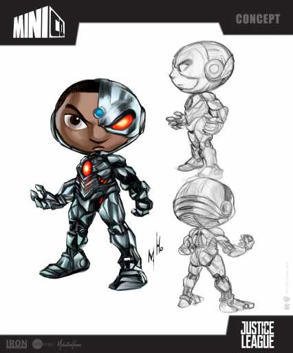 Statue Cyborg - Justice League - MiniCo - Iron Studios - Image 11
