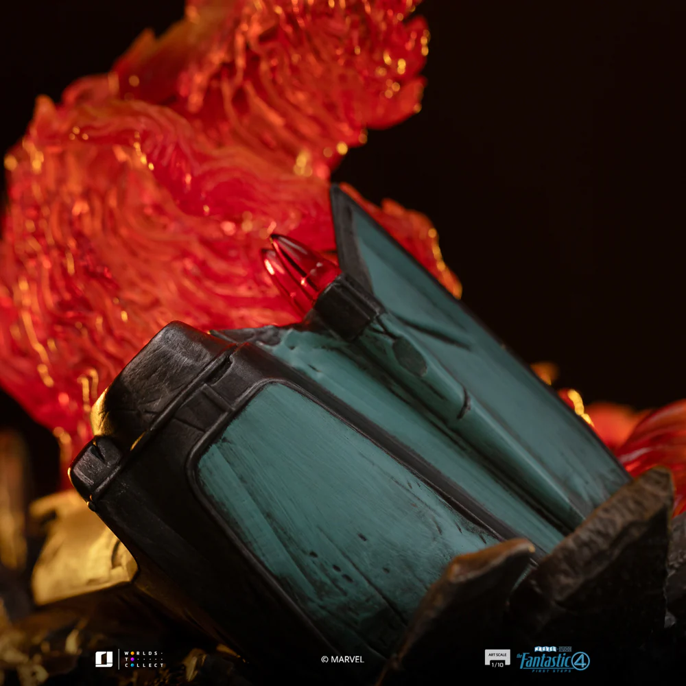 Statue Human Torch (Blue Suit Variant) - Fantastic Four - Art Scale 1/10 - Iron Studios - Image 11