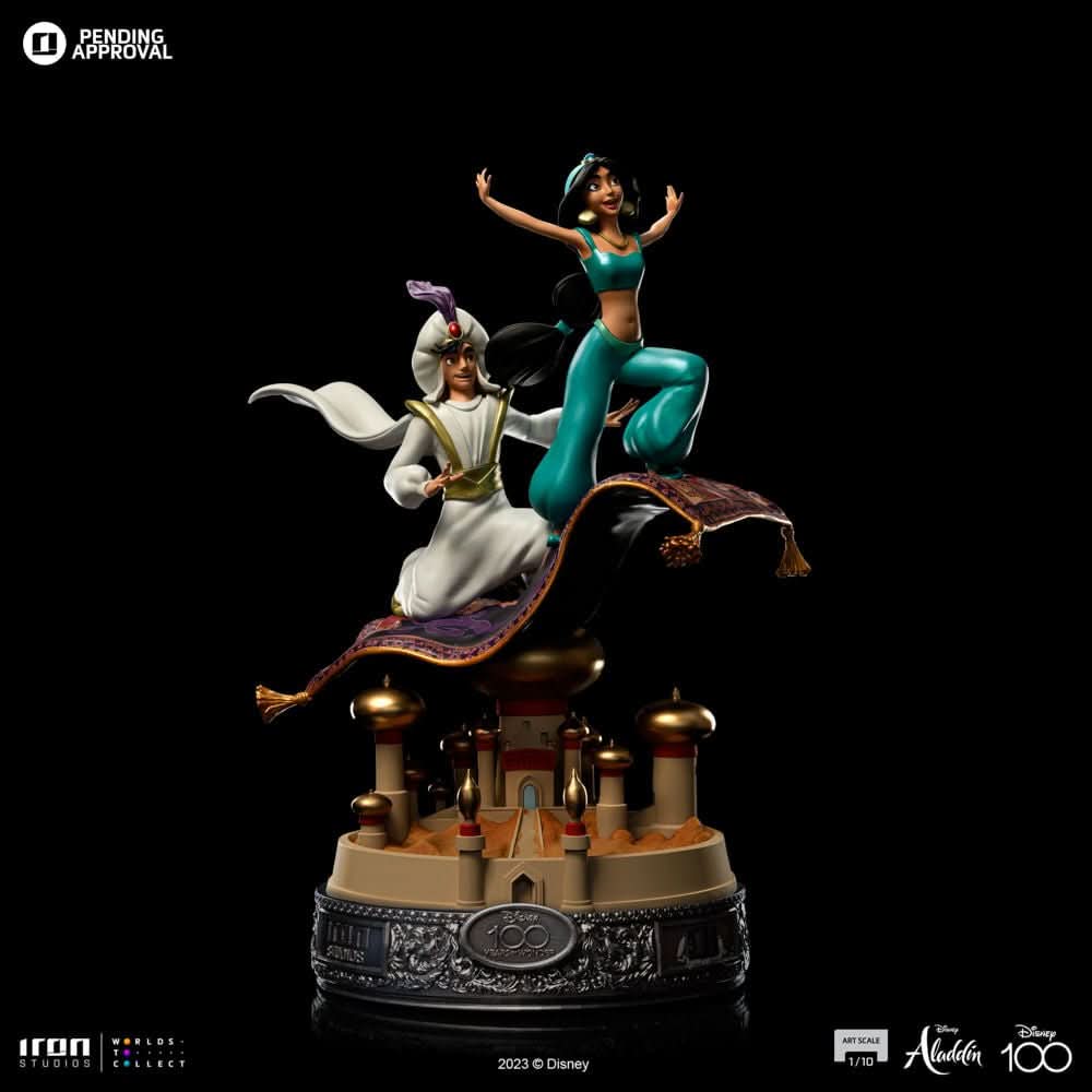 Statue Aladdin and Jasmine 100 Years Version - Disney 100th - Aladdin - Art Scale 1/10 - Iron Studios - Image 3