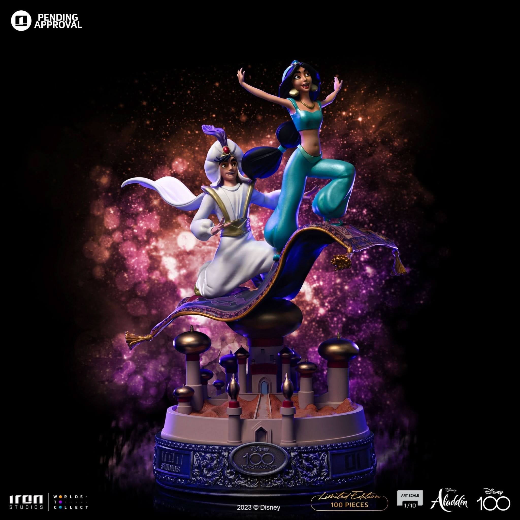 Statue Aladdin and Jasmine 100 Years Version - Disney 100th - Aladdin - Art Scale 1/10 - Iron Studios - Image 7