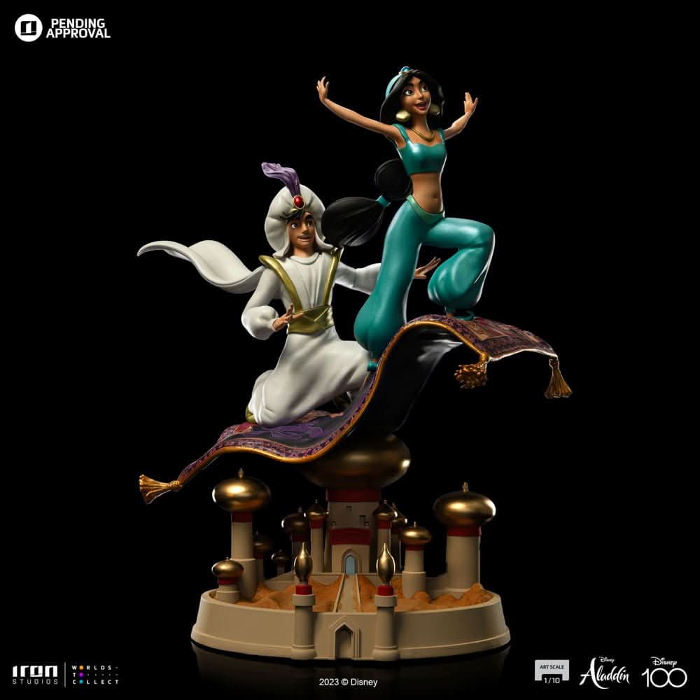 Statue Aladdin and Jasmine - Disney 100th - Art Scale 1/10 - Iron Studios - Image 3