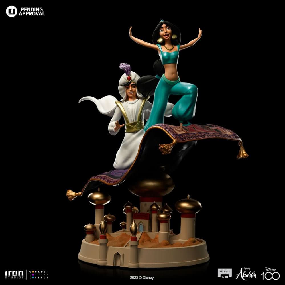 Statue Aladdin and Jasmine - Disney 100th - Art Scale 1/10 - Iron Studios - Image 4
