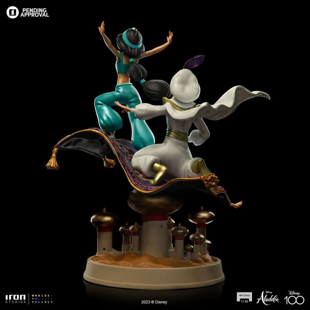 Statue Aladdin and Jasmine - Disney 100th - Art Scale 1/10 - Iron Studios - Image 5