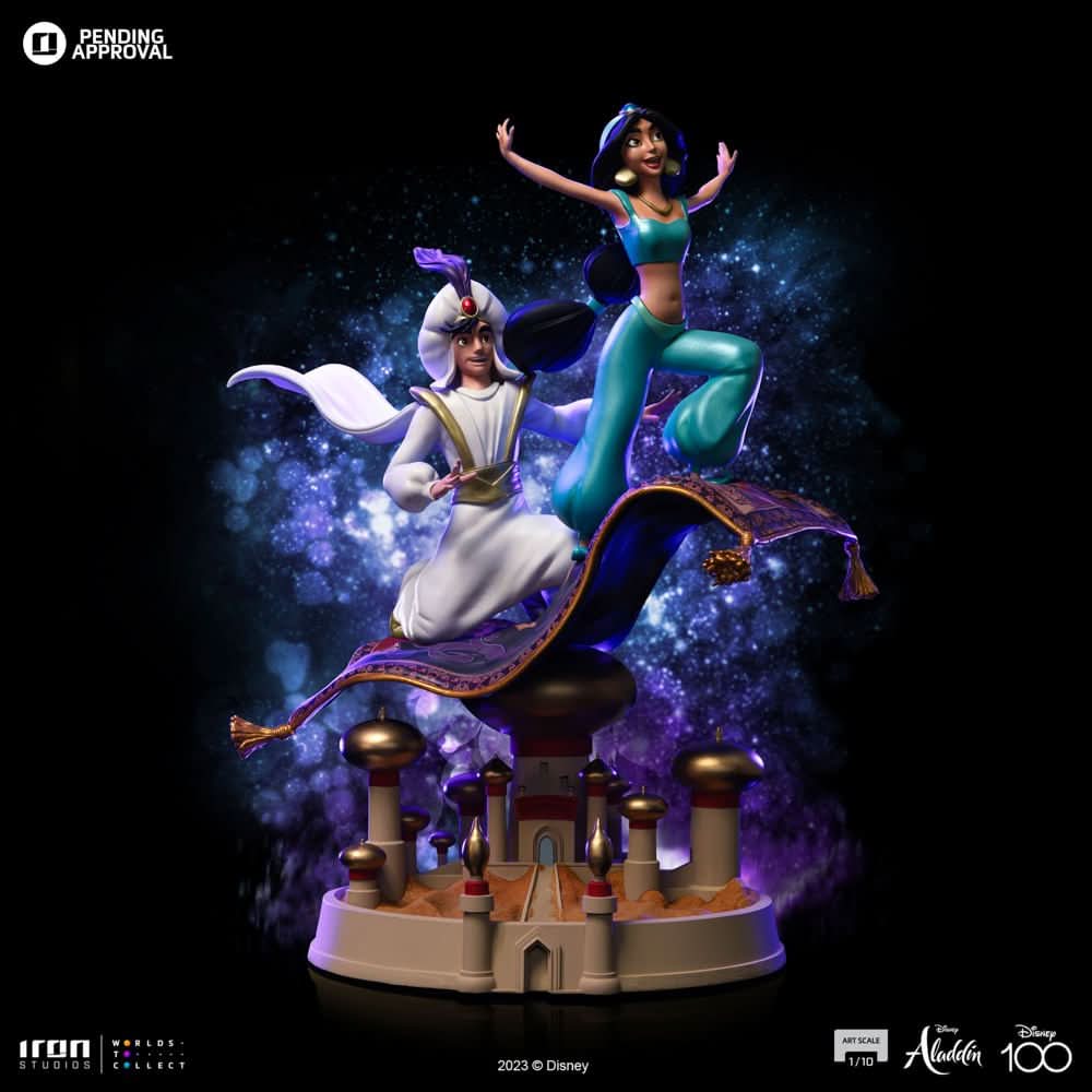 Statue Aladdin and Jasmine - Disney 100th - Art Scale 1/10 - Iron Studios - Image 7