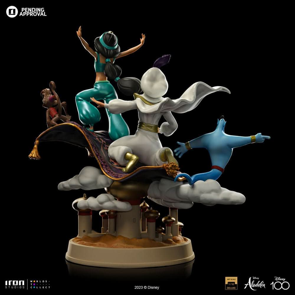 Statue Aladdin and Jasmine Deluxe - Disney 100th - Aladdin - Art Scale 1/10 - Iron Studios - Image 5