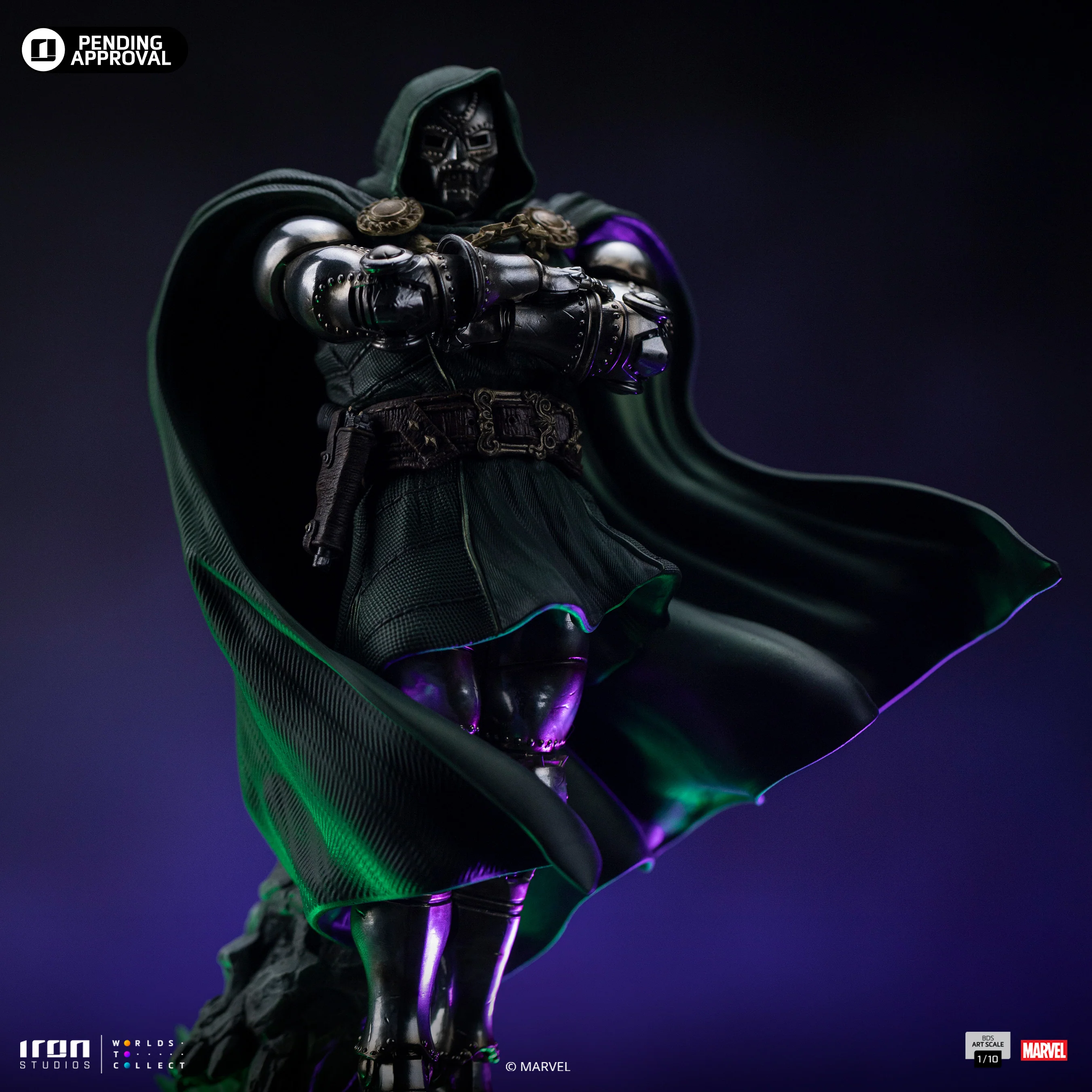 Statue Doctor Doom - Infinity Gauntlet Diorama - Art Scale 1/10 - Iron Studios - Image 5