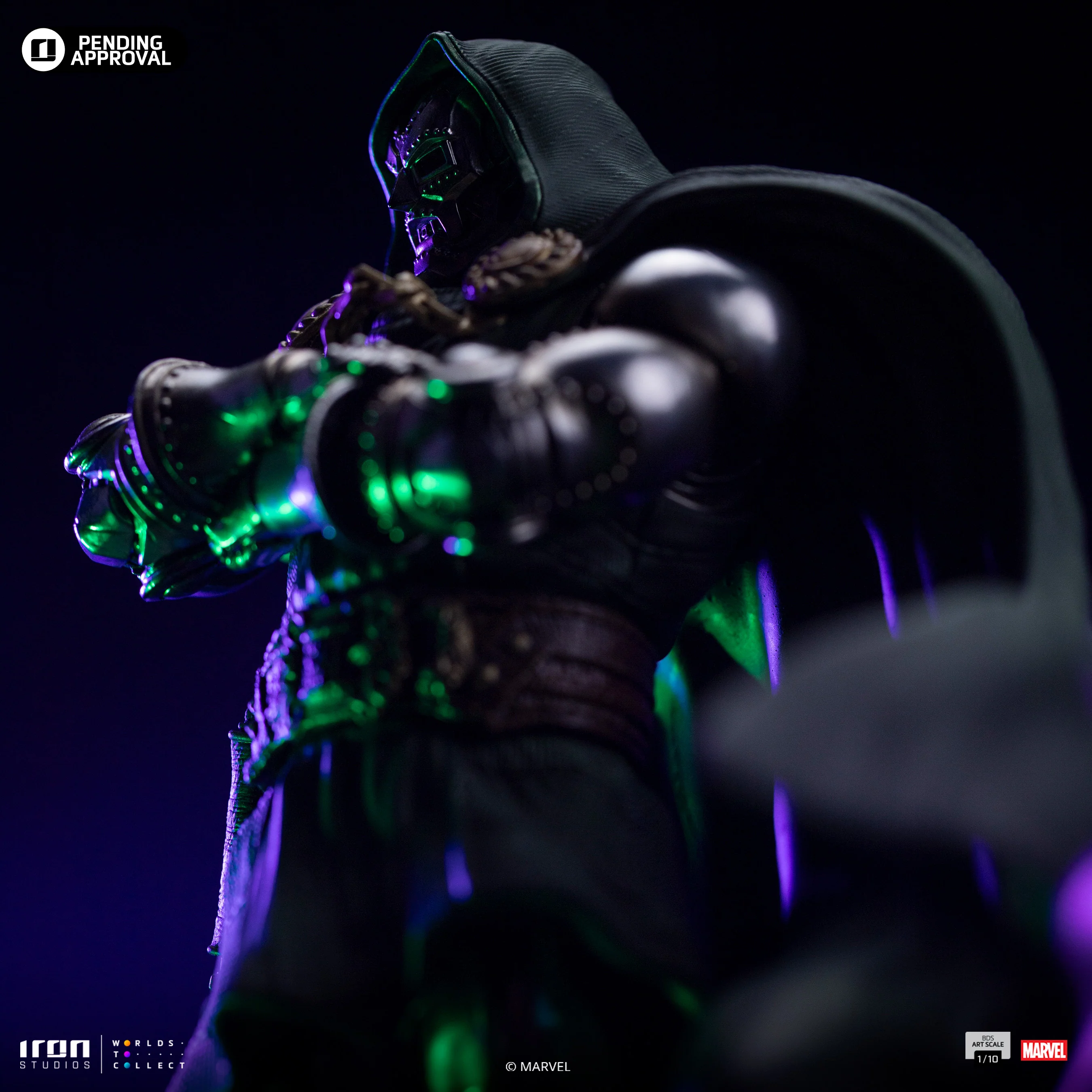 Statue Doctor Doom - Infinity Gauntlet Diorama - Art Scale 1/10 - Iron Studios - Image 6