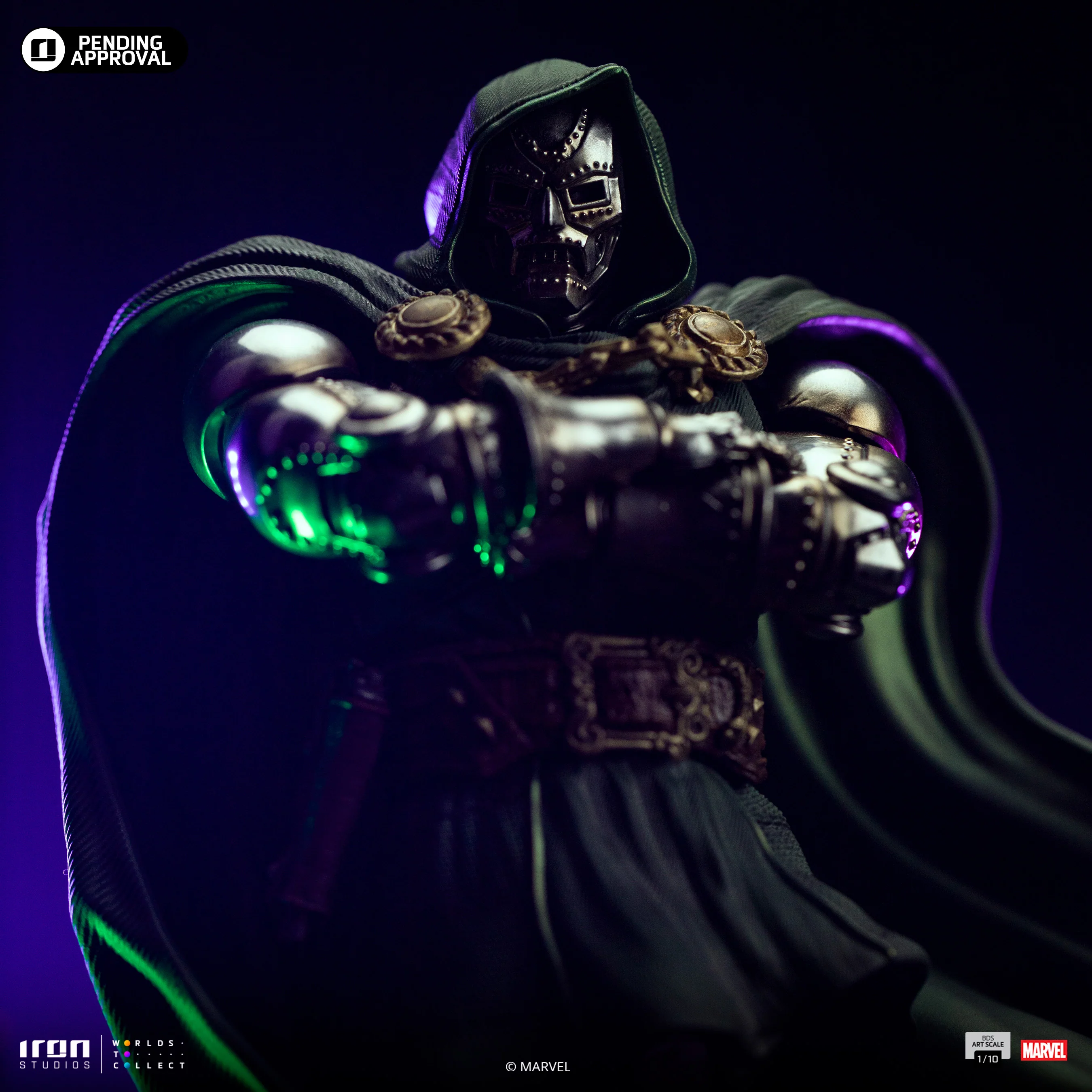 Statue Doctor Doom - Infinity Gauntlet Diorama - Art Scale 1/10 - Iron Studios - Image 7