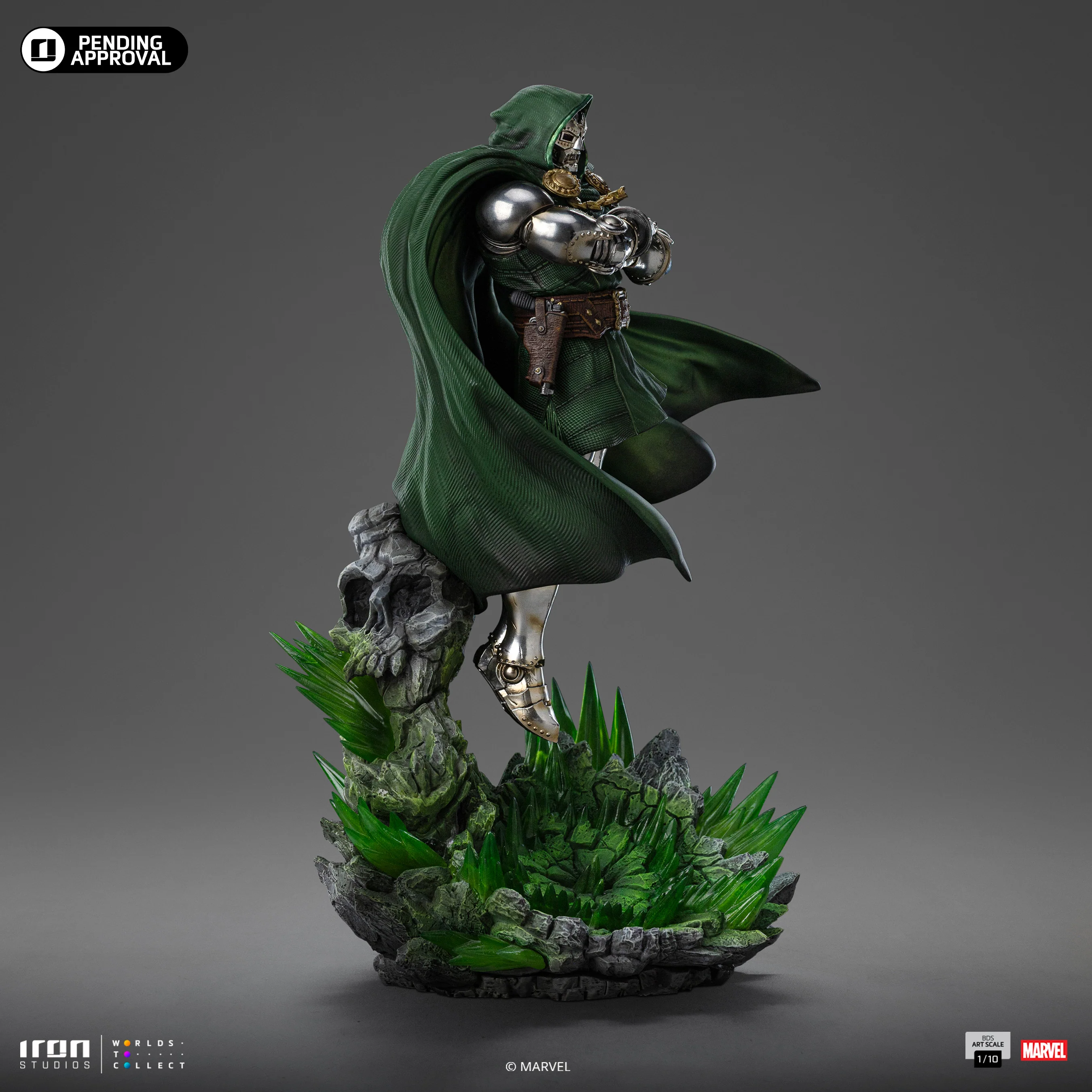 Statue Doctor Doom - Infinity Gauntlet Diorama - Art Scale 1/10 - Iron Studios - Image 9