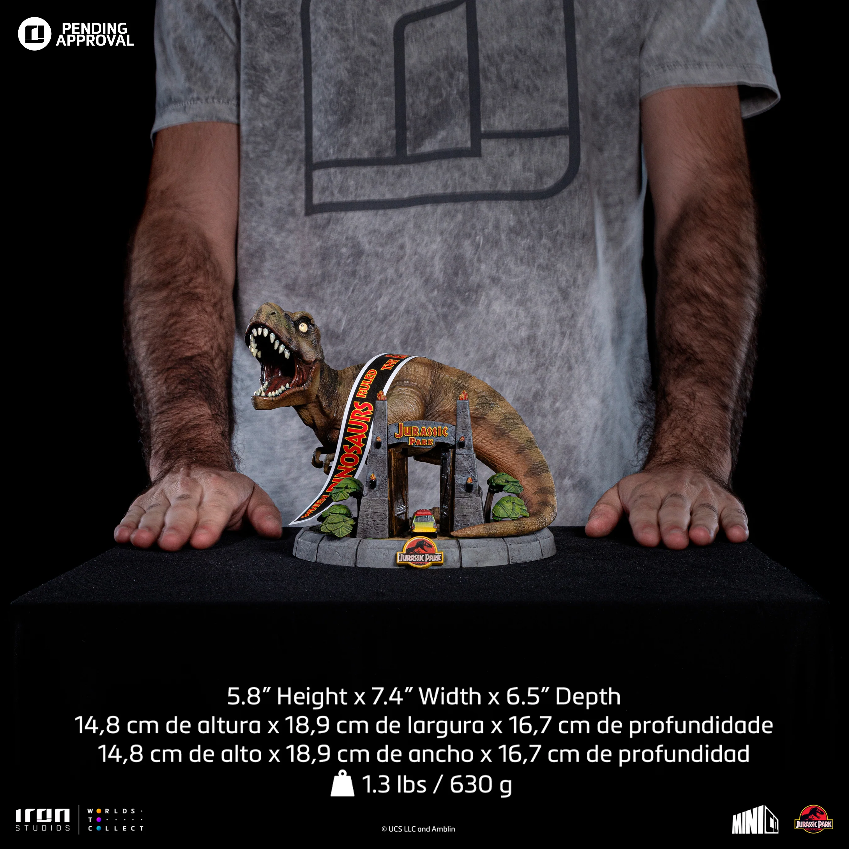 Statue T-Rex Deluxe - Jurassic Park - Minico - Iron Studios - Image 9