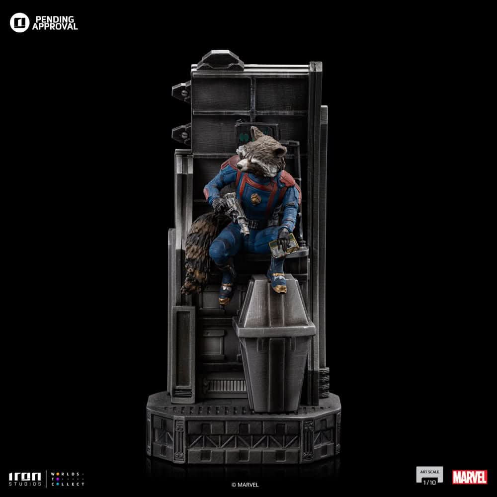 Statue Rocket Raccoon - Guardians of the Galaxy 3 - Art Scale 1/10 - Iron Studios - Image 12
