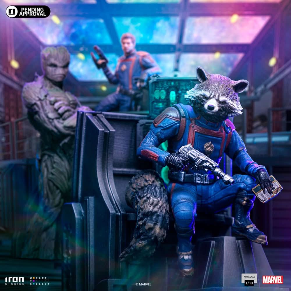 Statue Rocket Raccoon - Guardians of the Galaxy 3 - Art Scale 1/10 - Iron Studios - Image 3