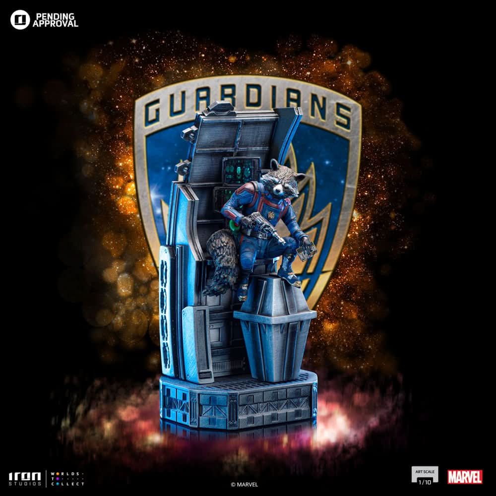 Statue Rocket Raccoon - Guardians of the Galaxy 3 - Art Scale 1/10 - Iron Studios - Image 4