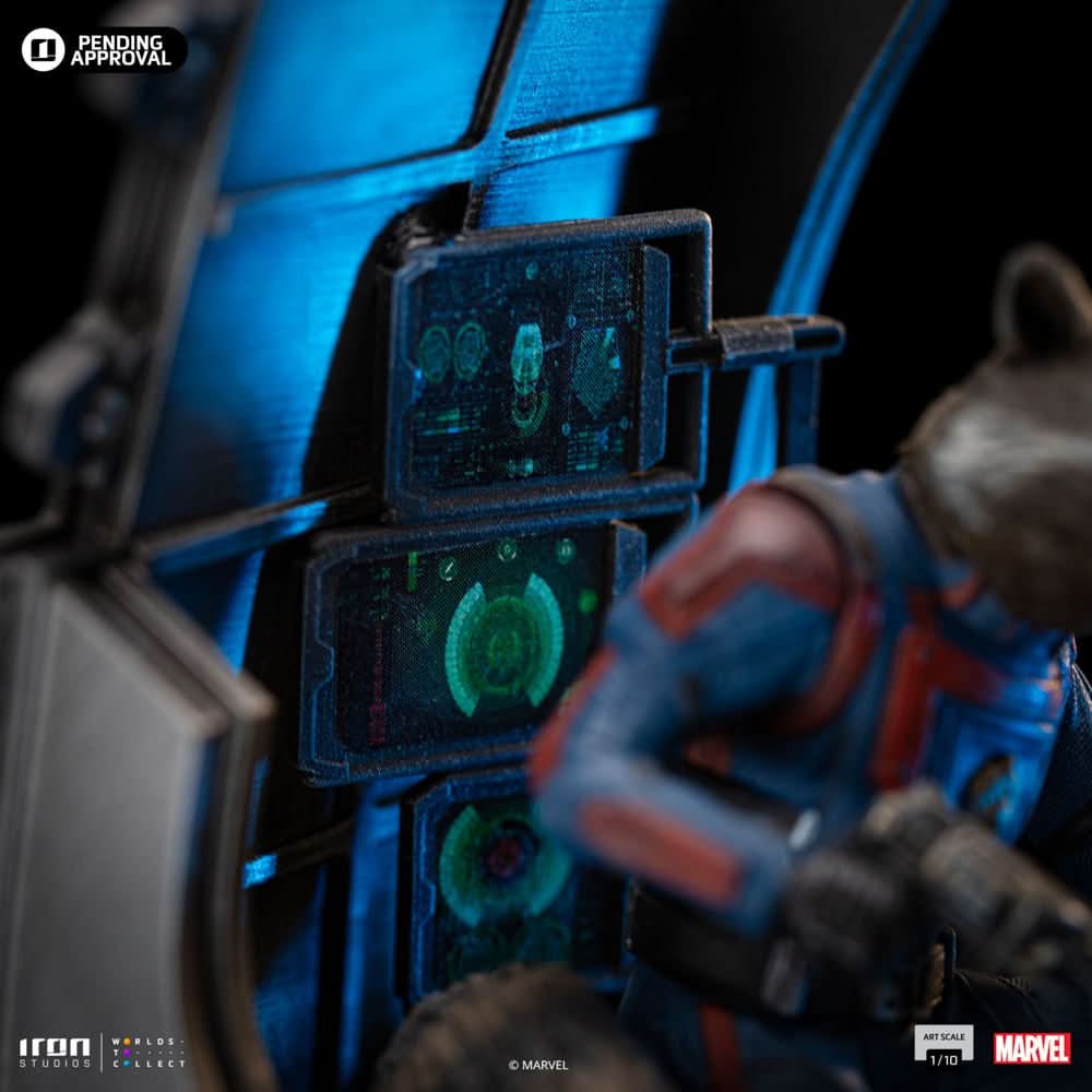 Statue Rocket Raccoon - Guardians of the Galaxy 3 - Art Scale 1/10 - Iron Studios - Image 7