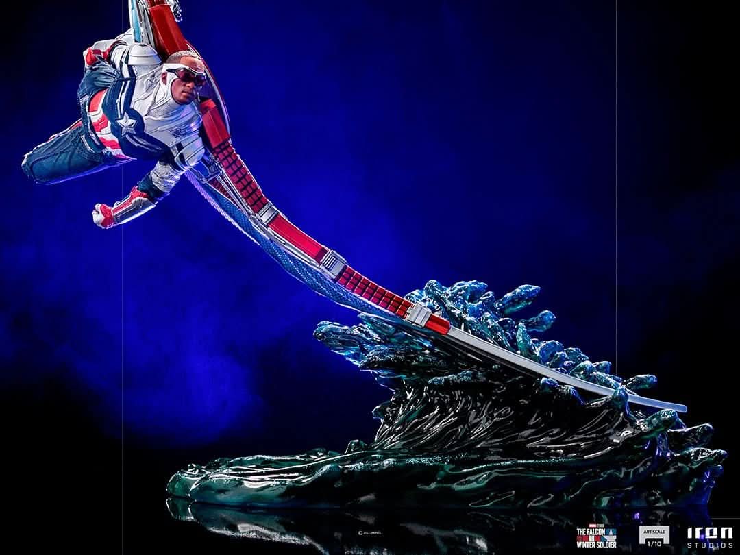 Statue Captain America Sam Wilson - The Falcon and the Winter Soldier - BDS Art Scale 1/10 - Iron Studios - Image 4