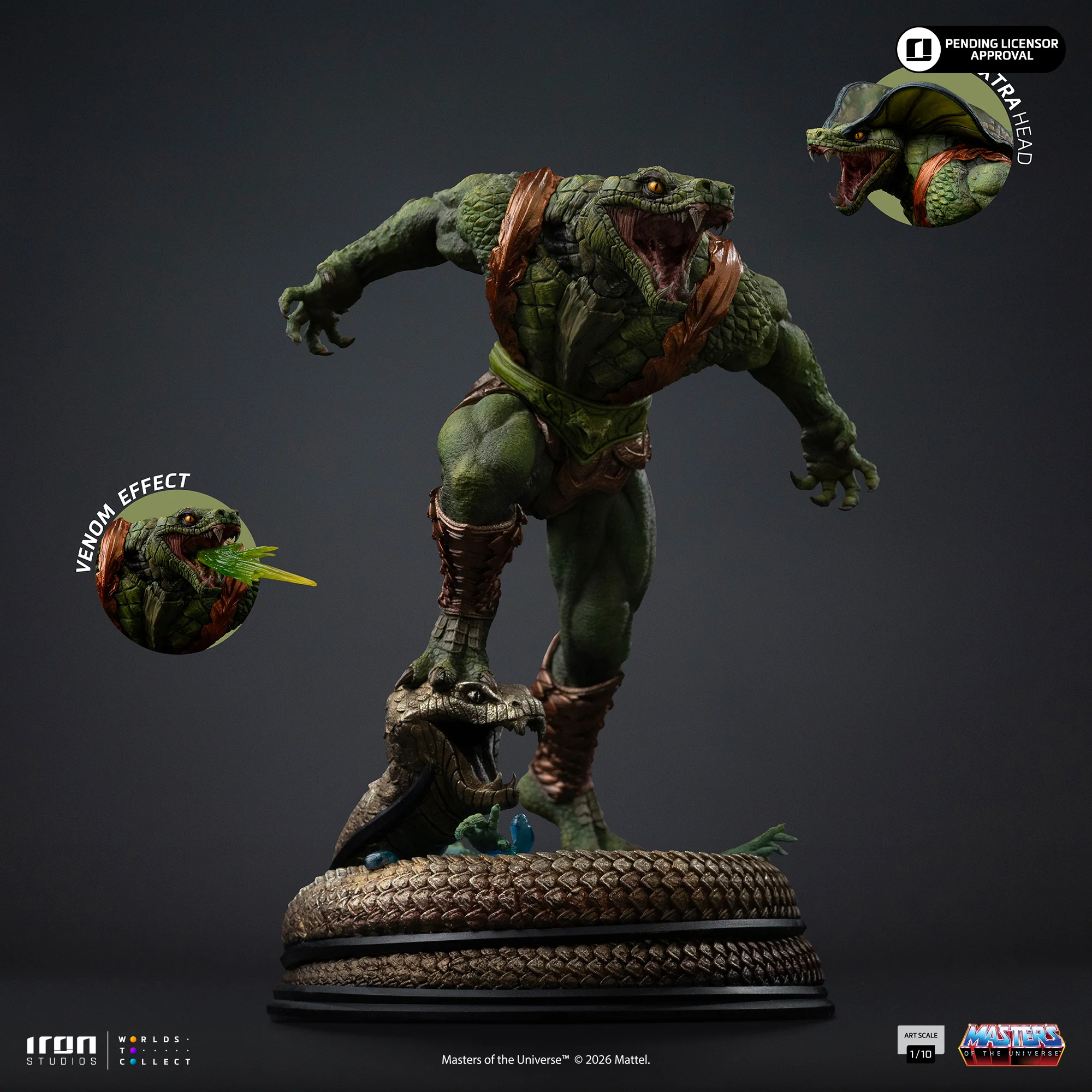 Pre-Order - Statue Kobra Khan - Masters of the Universe - Art Scale 1/10 - Iron Studios - Image 3