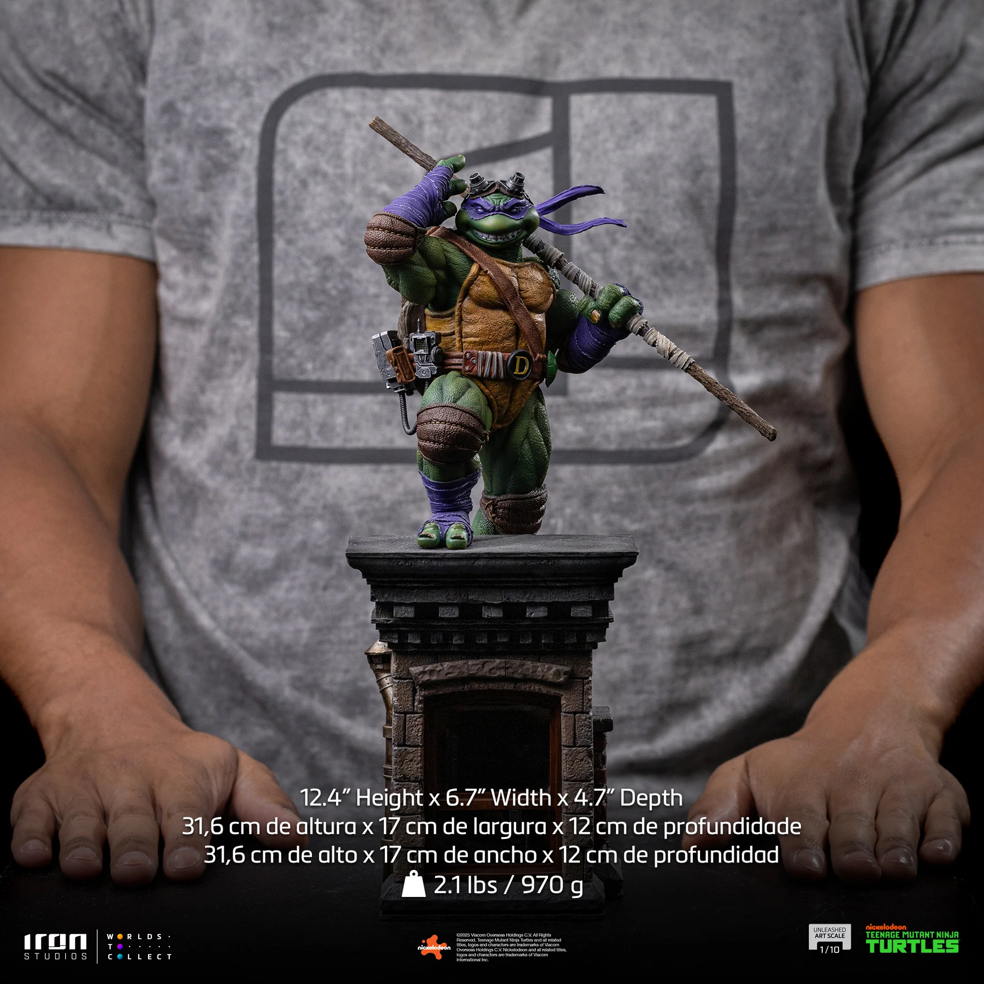 Pre-Order - Statue Donatello Unleashed - Teenage Mutant Ninja Turtles - Art Scale 1/10 - Iron Studios - Image 12