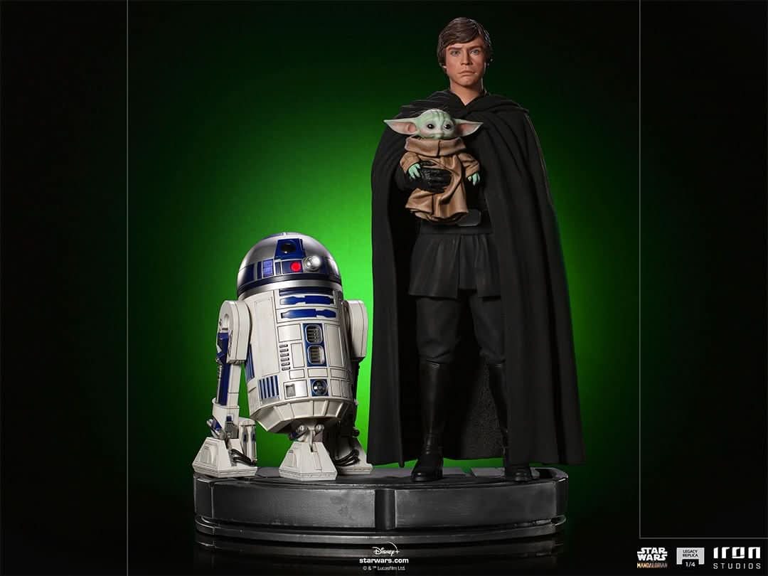 Luke Skywalker, R2-D2 and Grogu - Star Wars: The Mandalorian - Legacy Replica 1/4 - Iron Studios - Image 13