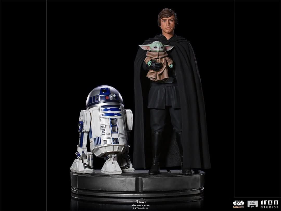 Luke Skywalker, R2-D2 and Grogu - Star Wars: The Mandalorian - Legacy Replica 1/4 - Iron Studios - Image 7