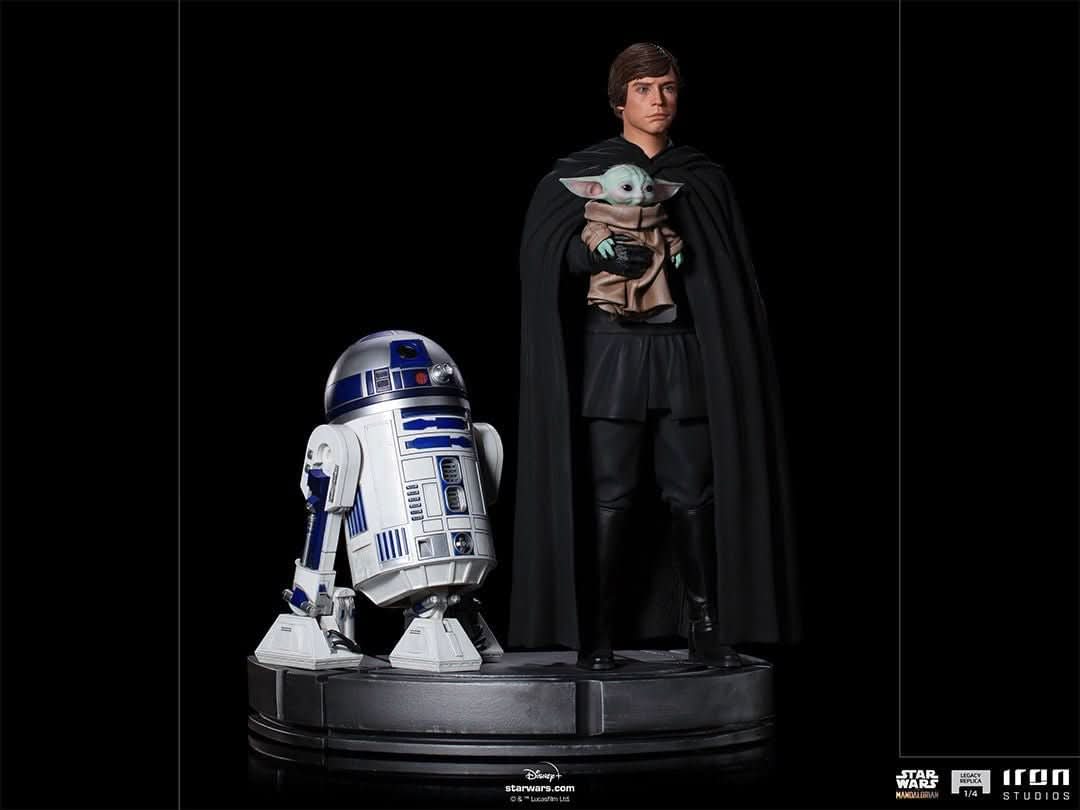 Luke Skywalker, R2-D2 and Grogu - Star Wars: The Mandalorian - Legacy Replica 1/4 - Iron Studios - Image 8