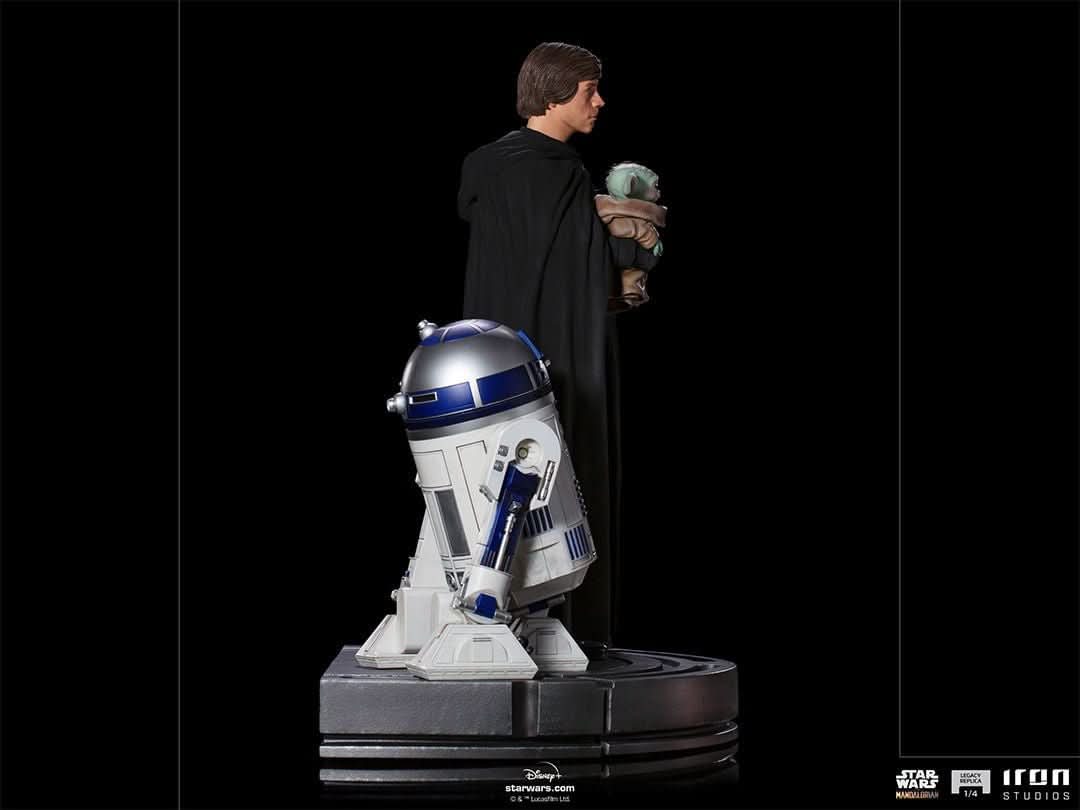 Luke Skywalker, R2-D2 and Grogu - Star Wars: The Mandalorian - Legacy Replica 1/4 - Iron Studios - Image 9